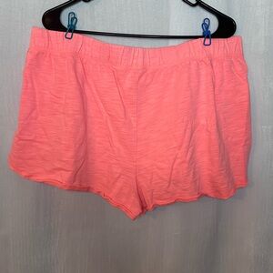 PINK XXL coral pink shorts women victorias secret pink distressed hem